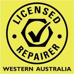Licensed Motor Vehicle Repairer — look for the tick